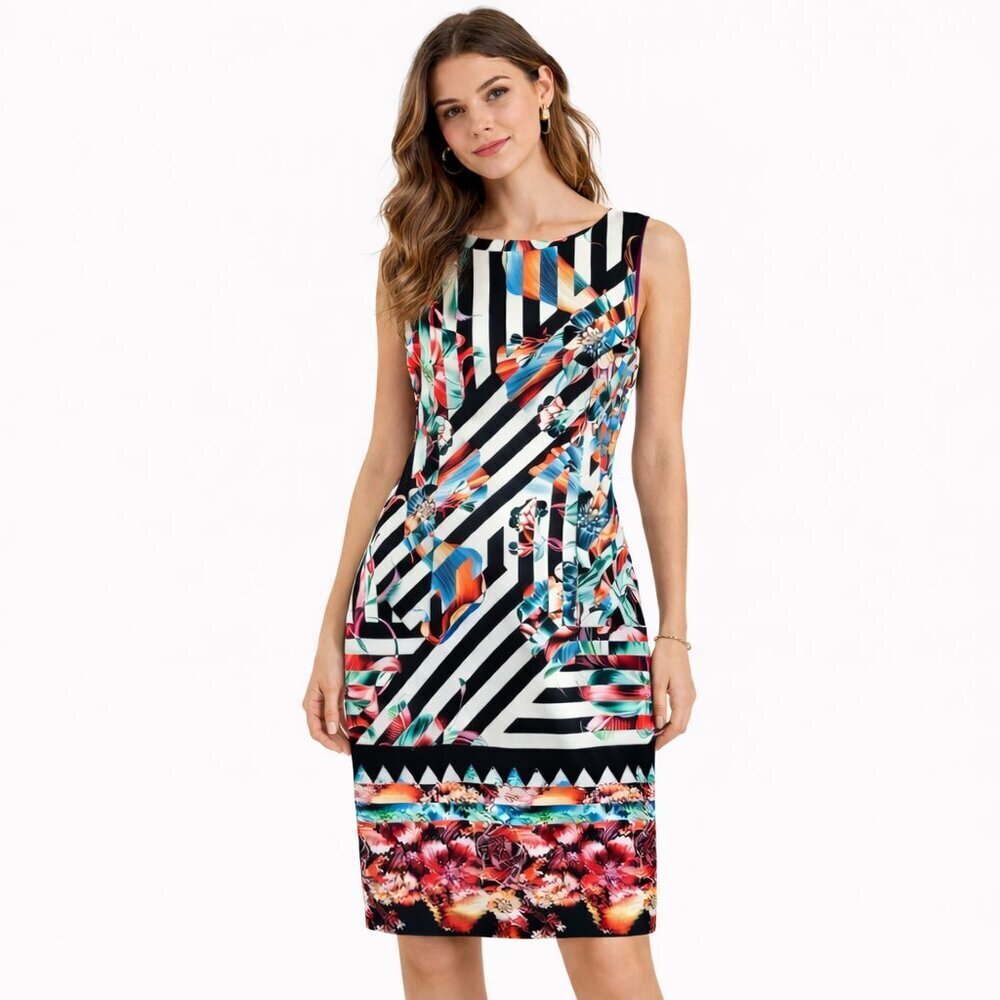 ISLE by Melis Kozan Sleeveless Dress Multi Print Size Small